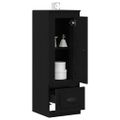 vidaXL Highboard Čierny dub 36 x 35.5 x 103.5 cm Kompozitné drevo