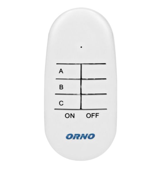 Bezdrôtová zásuvka ORNO OR-GB-439 s diaľkovým ovládaním, 2+1, biela