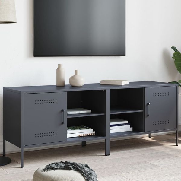 vidaXL TV skrinky 2 ks antracitové 68x39x50,5 cm oceľ