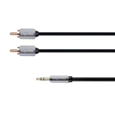 Kábel Jack 3.5mm stereo/2x Cinch 3m KRUGER & MATZ KM0311