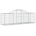 vidaXL Oblúkový gabionový kôš 30 ks 200x50x60/80 cm pozinkované železo