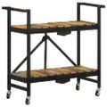 vidaXL Kuchynský vozík 87x36x81 cm masívne recyklované drevo