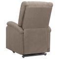 vidaXL Zdvíhacie kreslo sivohnedé látka