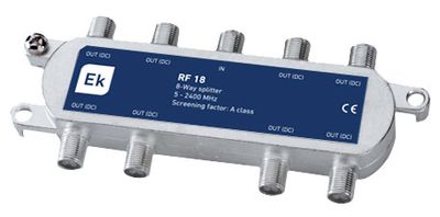 ITS rozbočovač 1/8 priechodný pre DC, 5-2400 MHz