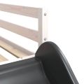 vidaXL Poschodová posteľ šmýkačka a rebrík biela 75x190 cm borovica