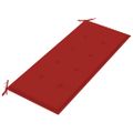 vidaXL 2-miestna záhradná lavička s podložkou 120cm, eukalyptový masív