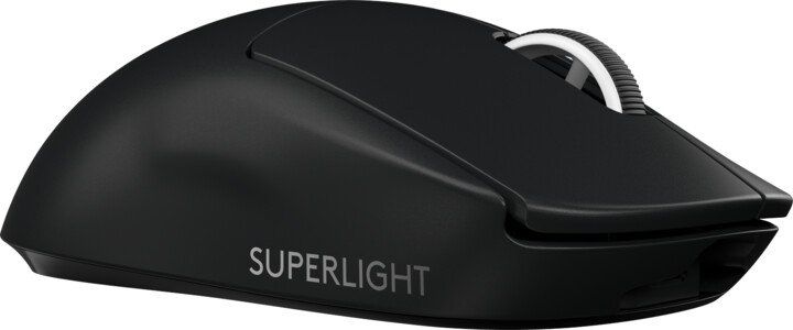 Logitech G Pro X Superlight/Herná/Optická/Pre pravákov/25 600 DPI/Bezdrátová USB/Čierna