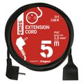 Predlžovací kábel EMOS PC0115R / 5 m / 1 zásuvka / čierny / PVC / 1,5 mm2