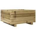 vidaXL Záhradný kvetináč 50x50x26,5 cm impregnovaná borovica