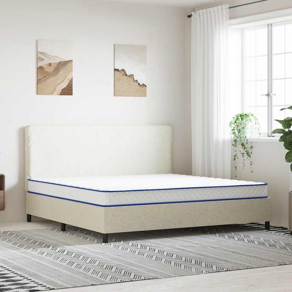vidaXL Matrac s pamäťovou penou, biely 200x200x17 cm mäkký