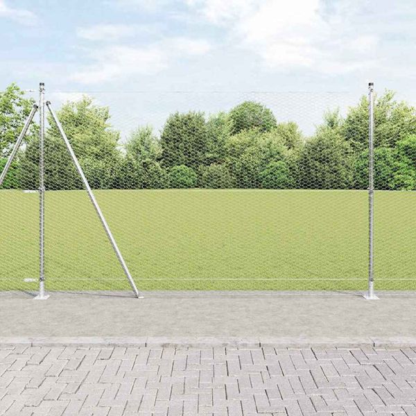 vidaXL Hexagonálne oplotenie s betónovým podstavcom 50 x 1,5 m