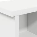vidaXL Vešiak na stenu Nástenná montáž Biela 75 x 16 x 26 cm