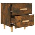 vidaXL Nočné stolíky 2 ks dymový dub 40x35x47,5 cm