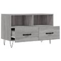 vidaXL TV skrinka sivý dub sonoma 80x36x50 cm spracované drevo
