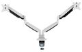 Neomounts Select  NM-D750DWHITE / Flat Screen Desk mount (10-32") desk clamp/grommet / White Držák, VESA, stolní, pro 2 ploché monitory, úhloprícka 10"-32", náklon 180°, otácení 180°, rotace 180°, nosnost 18kg, bílý