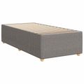 vidaXL Posteľ boxspring s matracom Sivohnedá 80 x 200 cm Látka