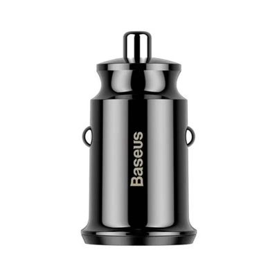 Baseus Grain nabíjačka do auta 2x USB 5V 3,1A (čierna)