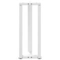 vidaXL Nohy konzolového stolíka v tvare T, 2 ks, biele, 38x25x(72-73) cm, oceľové