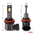 LED žiarovky X4-series AVIATOR H8/H9/H11/H16 6500K max 44W AMIO-03765