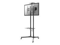 Vozík - pre plochý panel / AV zariadenie - čierna - veľkosť obrazovky: 32"-70"