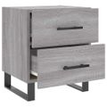 vidaXL Nočné stolíky 2 ks sivé sonoma 40x35x47,5 cm kompozitné drevo