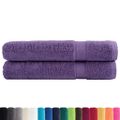 vidaXL Prémiové uteráky SOLUND 2 ks fialové 100x200cm 600 g/m2