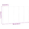 vidaXL Vankúš na čelo postele Hanko tmavohnedý 90 cm látka