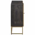 vidaXL Servírovacia skriňa Mosadzná 105 x 30 x 70 cm