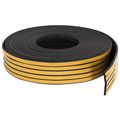 vidaXL Samolepiaca tesniaca páska na okno Čierna 15 x 8 mm 12 m