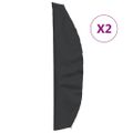 vidaXL Obaly na záhr. slnečník 2 ks 280x30/81/45 cm 420D oxford látka