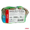 Upínací popruh s račňou 2000kg 38mm 4m