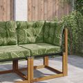 vidaXL Vankúš na vonkajšiu pohovku Polyester Design s listami