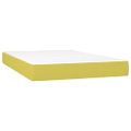 vidaXL Boxspring posteľ s matracom zelená 120x200 cm látka