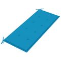 vidaXL 2-miestna záhradná lavica s vankúšom 120 cm sivá eukalyptus