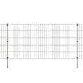 vidaXL Plotové stĺpiky 20 ks, strieborné 150 cm, pozinkovaná oceľ