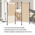 vidaXL Vonkajšia roleta oranžovo-biela 100x270 cm látka a oceľ