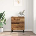 vidaXL Servírovacia skriňa Staré drevo 60 x 35 x 70 cm