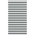 vidaXL Zebra roleta tmavošedá 130x200 cm šírka látky 125,9cm polyester