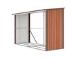 Prístrešok na drevo G21 WOH 682 - 302 x 119 cm, hnedý