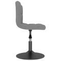 vidaXL Otočná barová stolička bledosivá zamatová