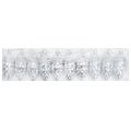 vidaXL Vianočná guľa z ihličia 40 ks Strieborná 4 x 9 cm Plast