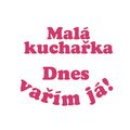 Detský kostým kuchárka s príslušenstvom - česká potlač