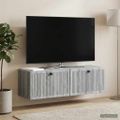 vidaXL Nástenná TV skrinka Nástenný Sivá sonoma 98 x 31 x 30 cm