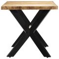 vidaXL Jedálenský stôl 160x80x75 cm masívne surové mangovníkové drevo