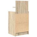 vidaXL Nočné skrinky s 2 zásuvkami 2 ks dub sonoma 38x34x80 cm