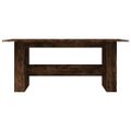 vidaXL Jedálenský stôl dymový dub 180x90x76 cm kompozitné drevo