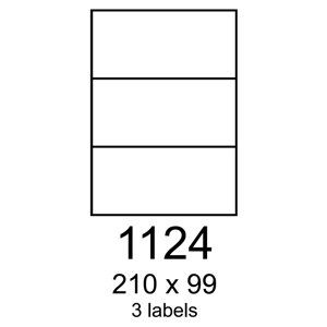 etikety RAYFILM 210x99 polyesterové lesklé biele laser R05041124A-LCUT (100 list./A4)