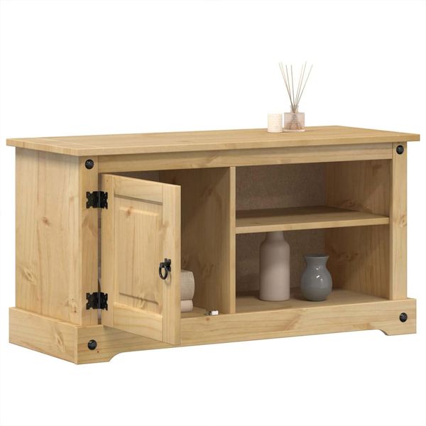 vidaXL TV skrinka Corona 100x40x52 cm, borovicový masív