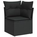 vidaXL Súprava záhradných pohoviek 12 ks 9-Počet miest Čierna