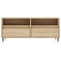 vidaXL TV skrinka dub sonoma 100x34,5x44,5 cm spracované drevo